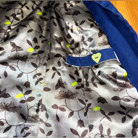 Designer Jean Corduroy Soia & Kyo Long trench coat Asymmetrical belted Size XXS - Picture 7 of 12